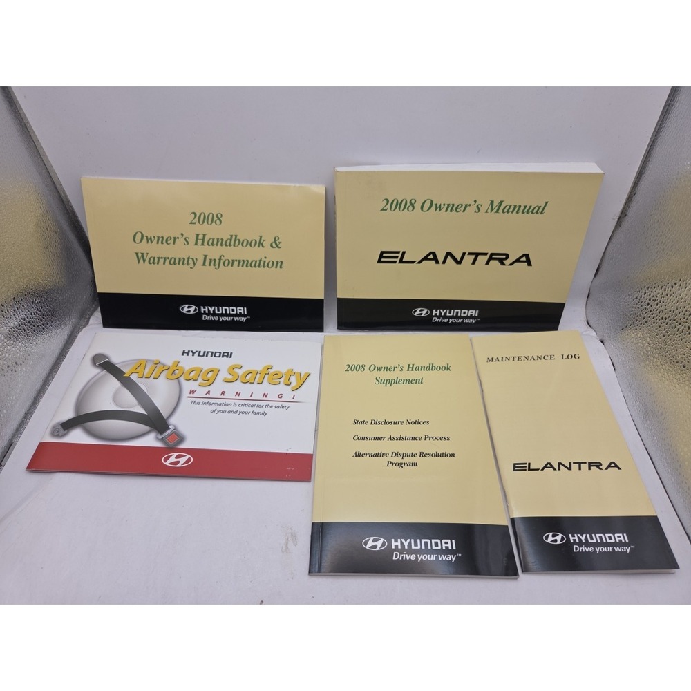 2008 Hyundai Elantra Owners Manual Set OEM OM01503